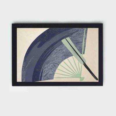 Infidu Fan from Momoyogusa Flowers of a Hundred Generations (1909) by Kamisaka Sekka in high resolution Vintage Art