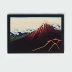 Explore our vintage art print "Sanka Hakuu" by Katsushika Hokusai (1760-1849),framed and placed on the wall