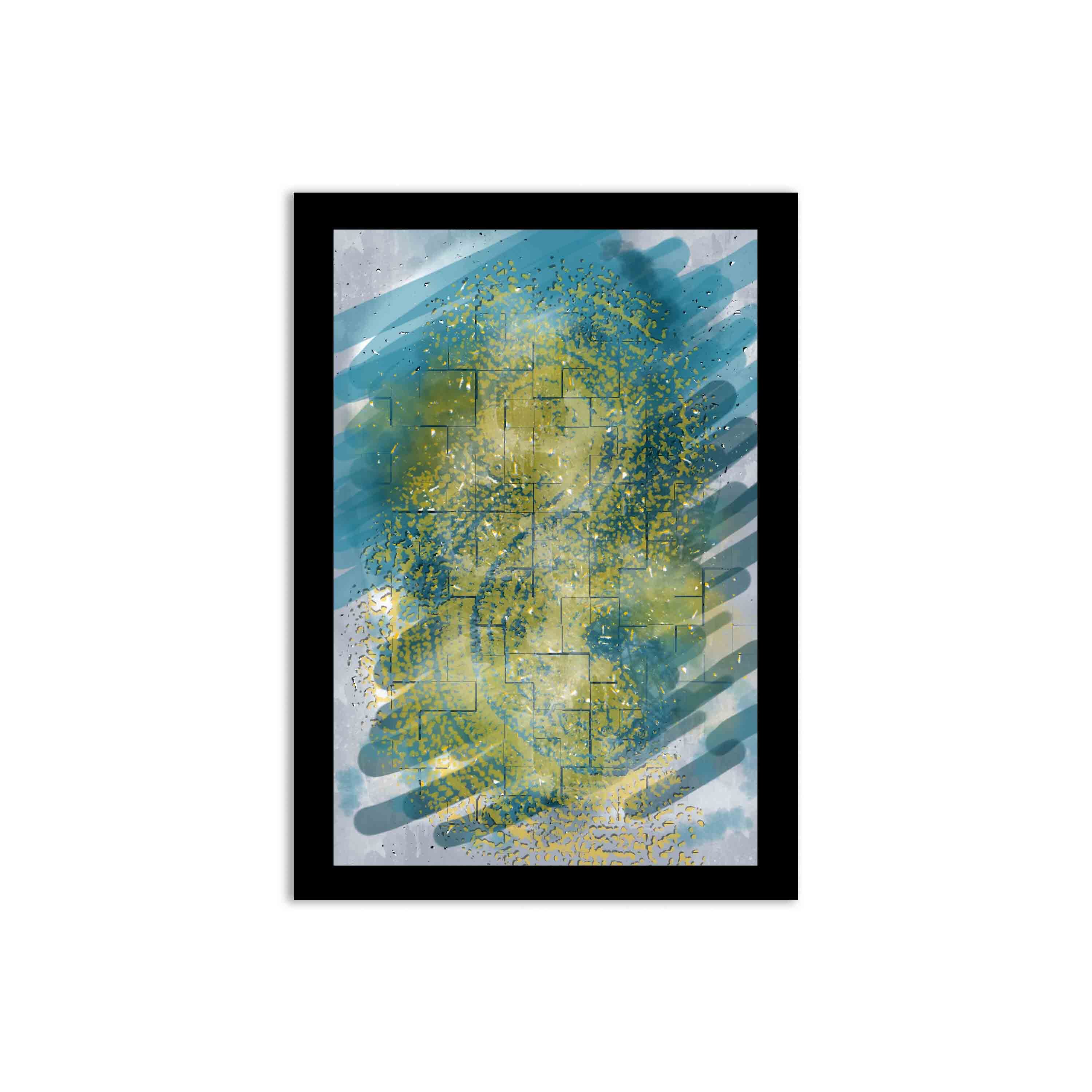 abstract wall hang on the wall with white background