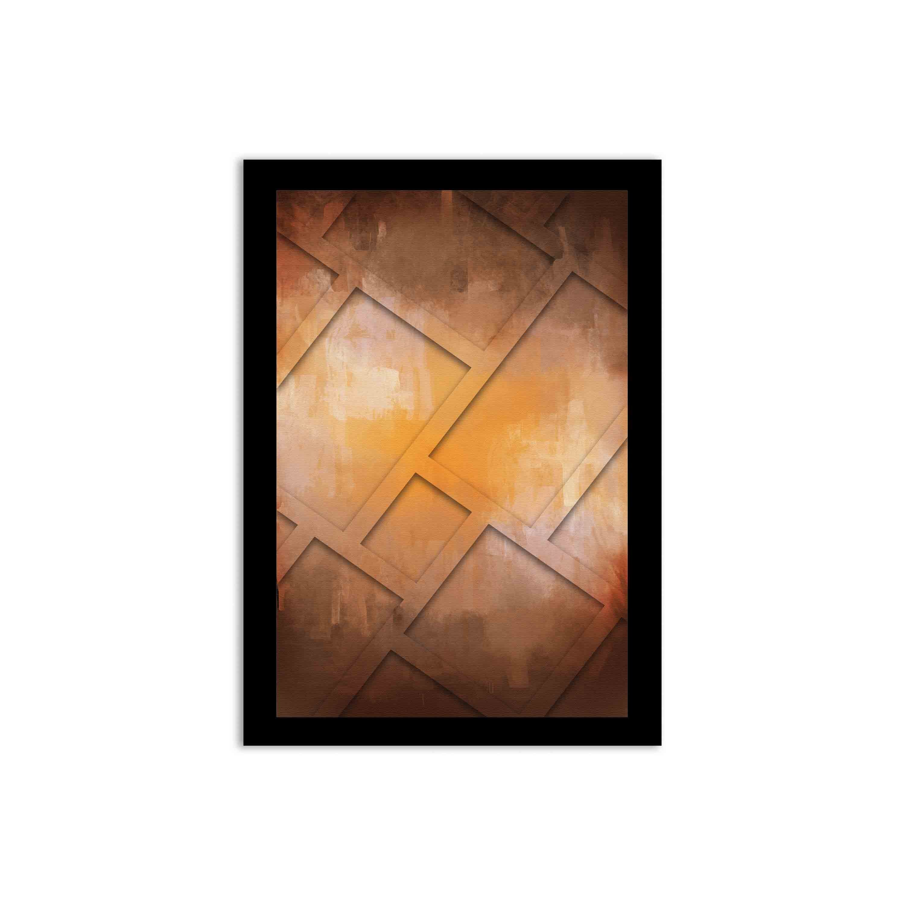 abstract wall hang on the wall with white background