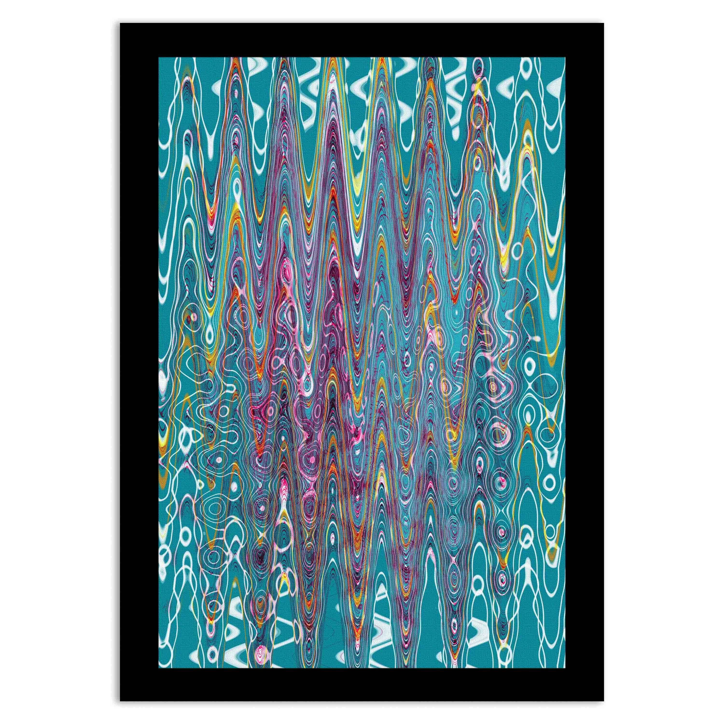 abstract wall hang on the wall with white background