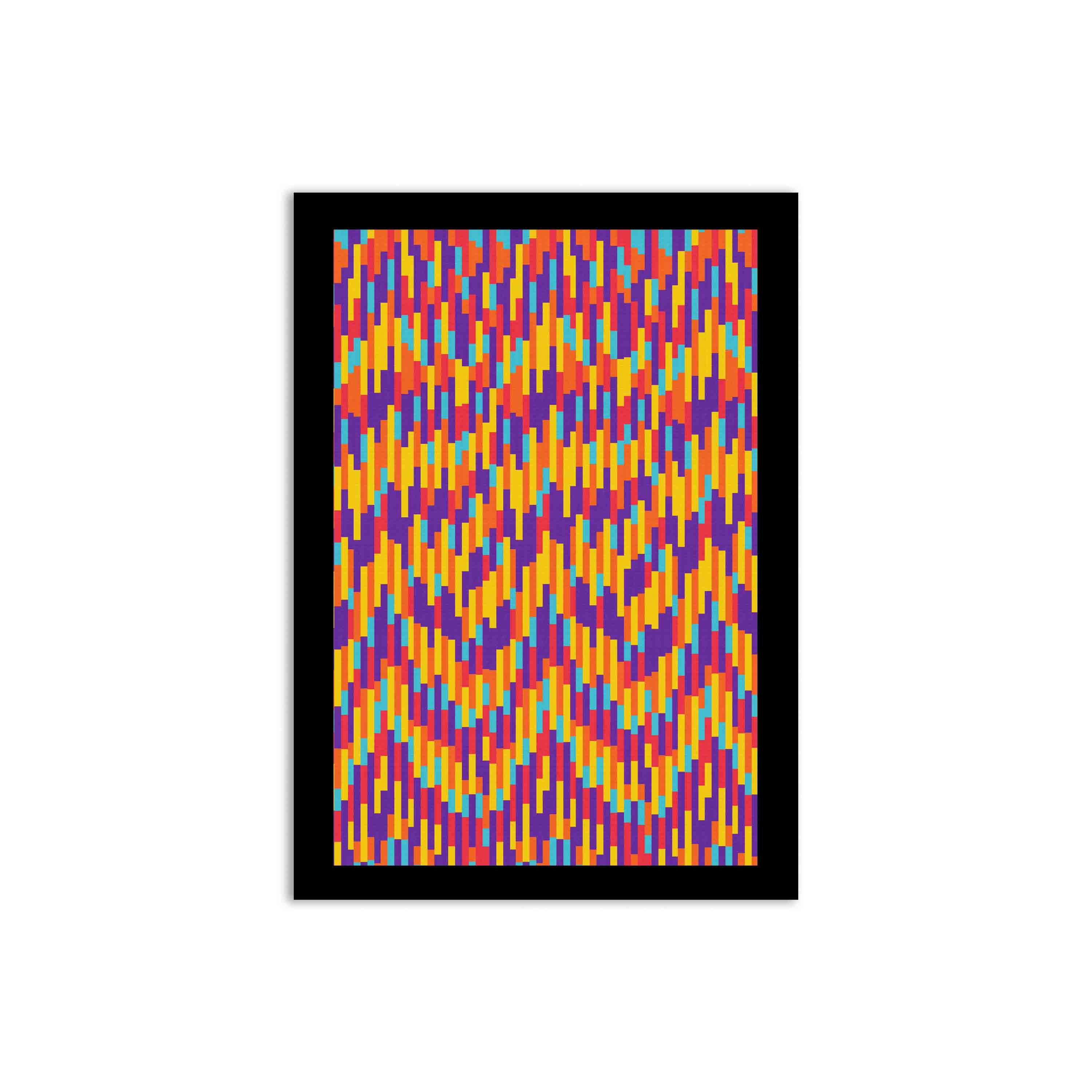 abstract wall hang on the wall with white background