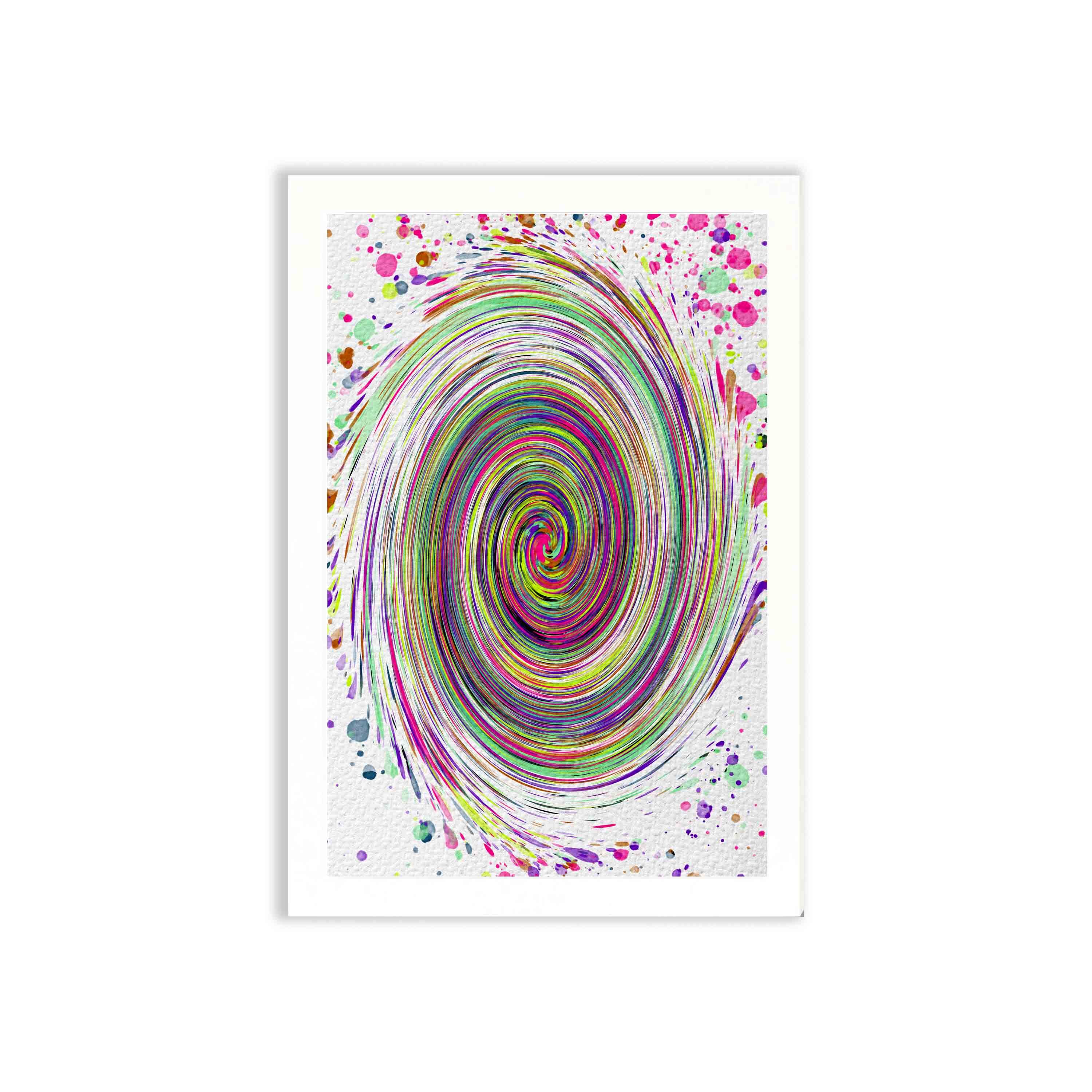 abstract wall hang on the wall with white background