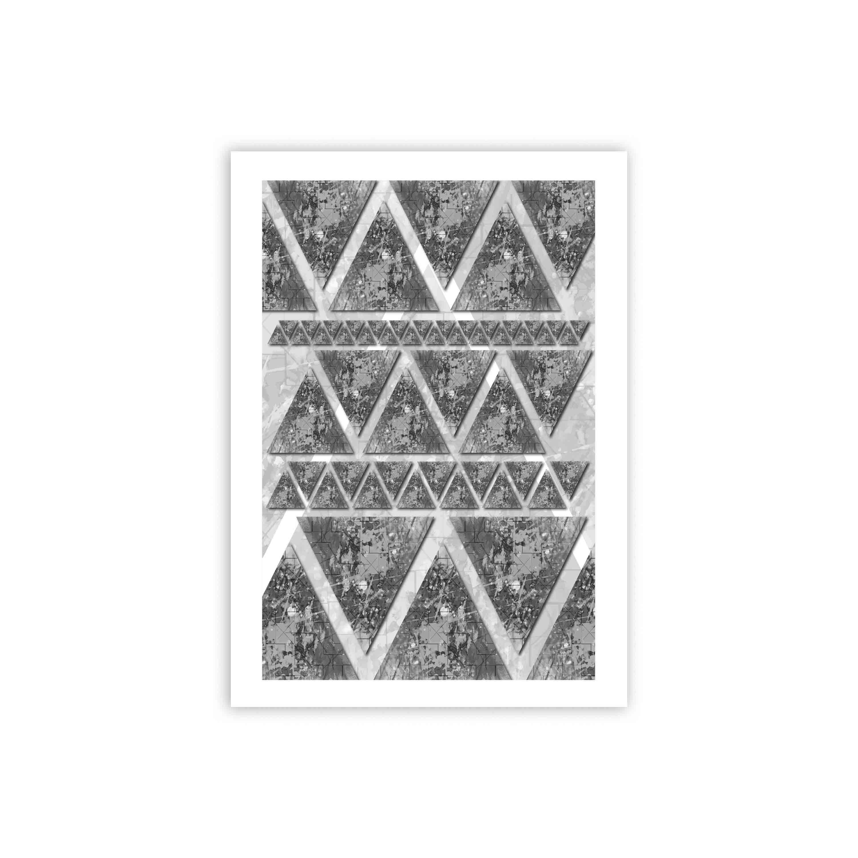 abstract wall hang on the wall with white background