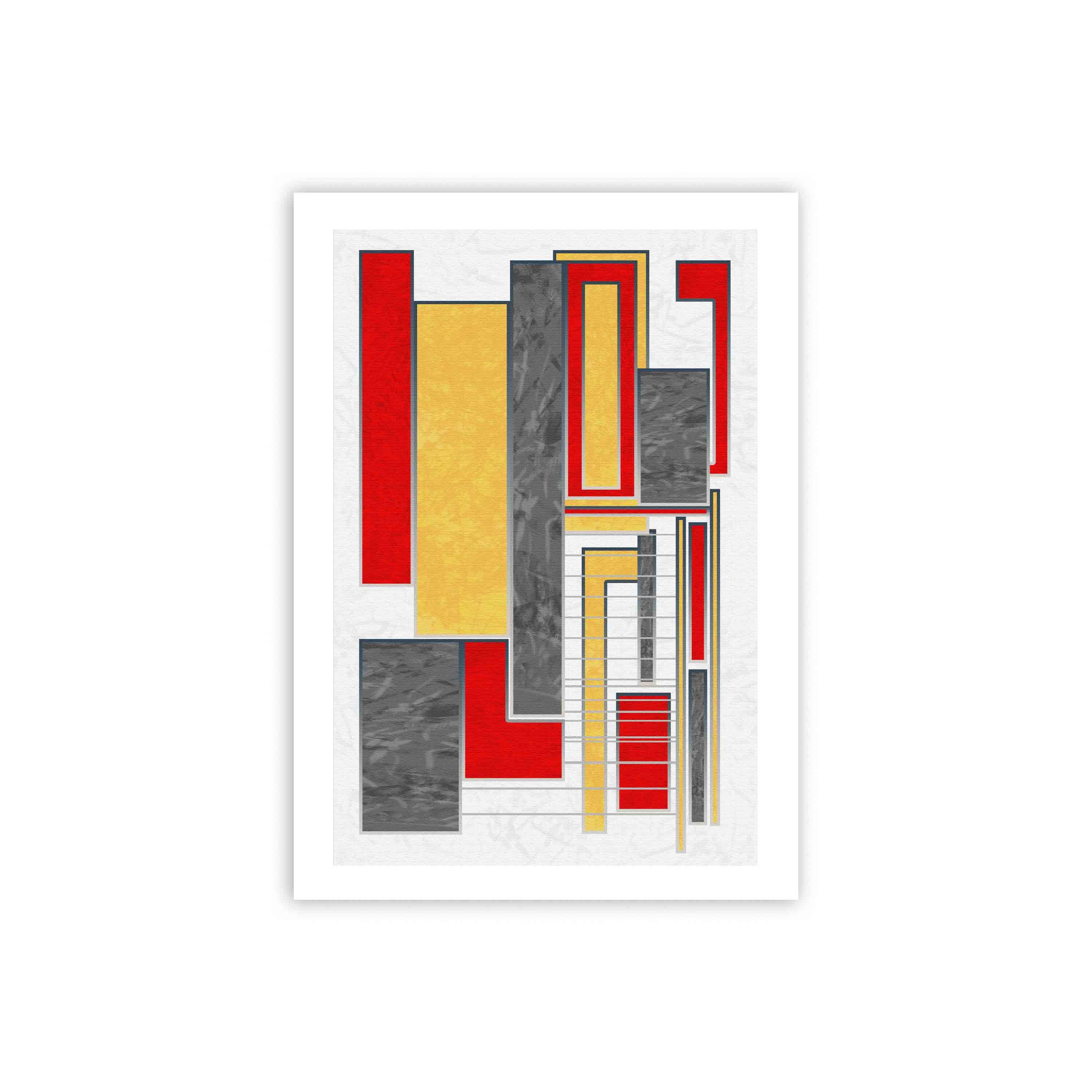 abstract wall hang on the wall with white background