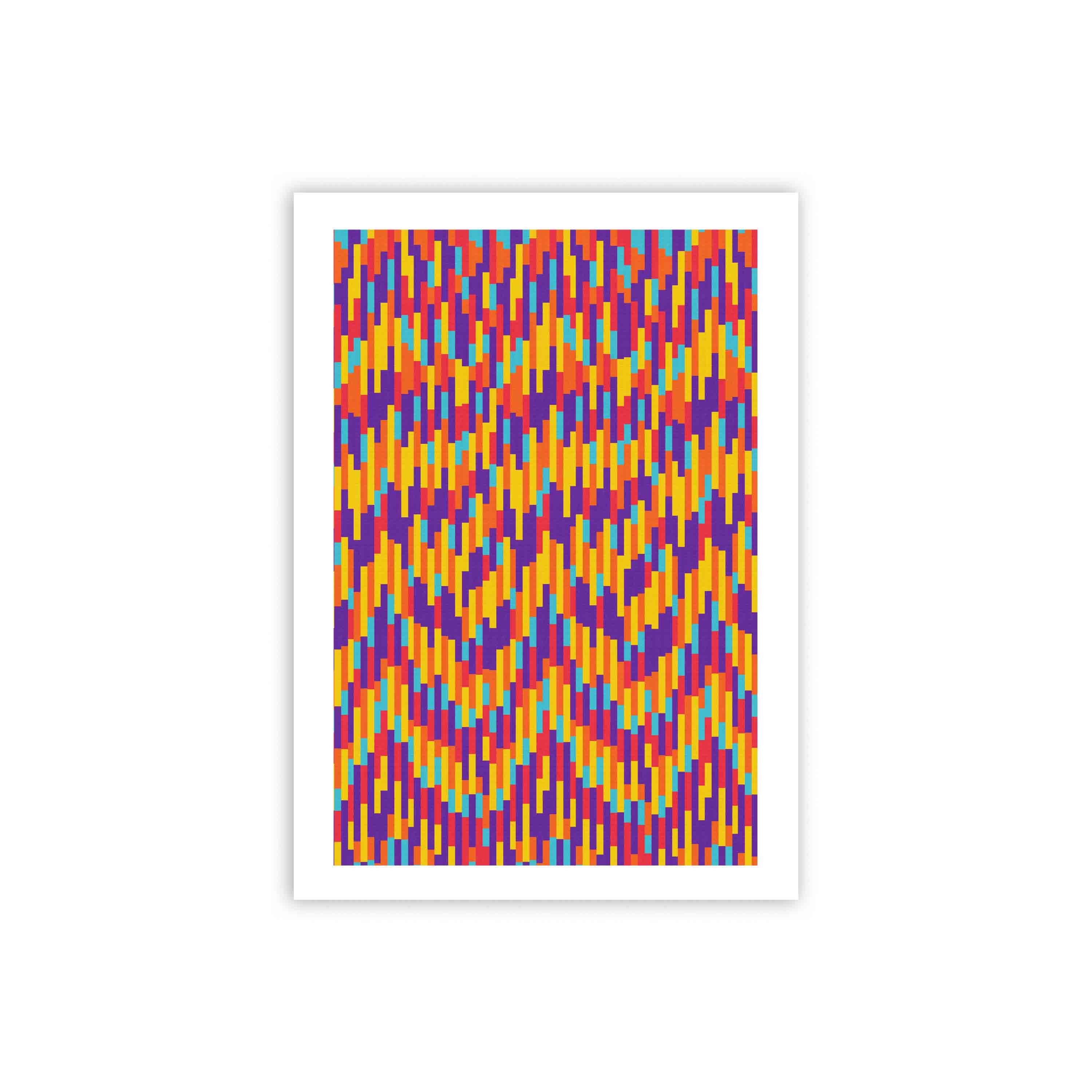 abstract wall hang on the wall with white background