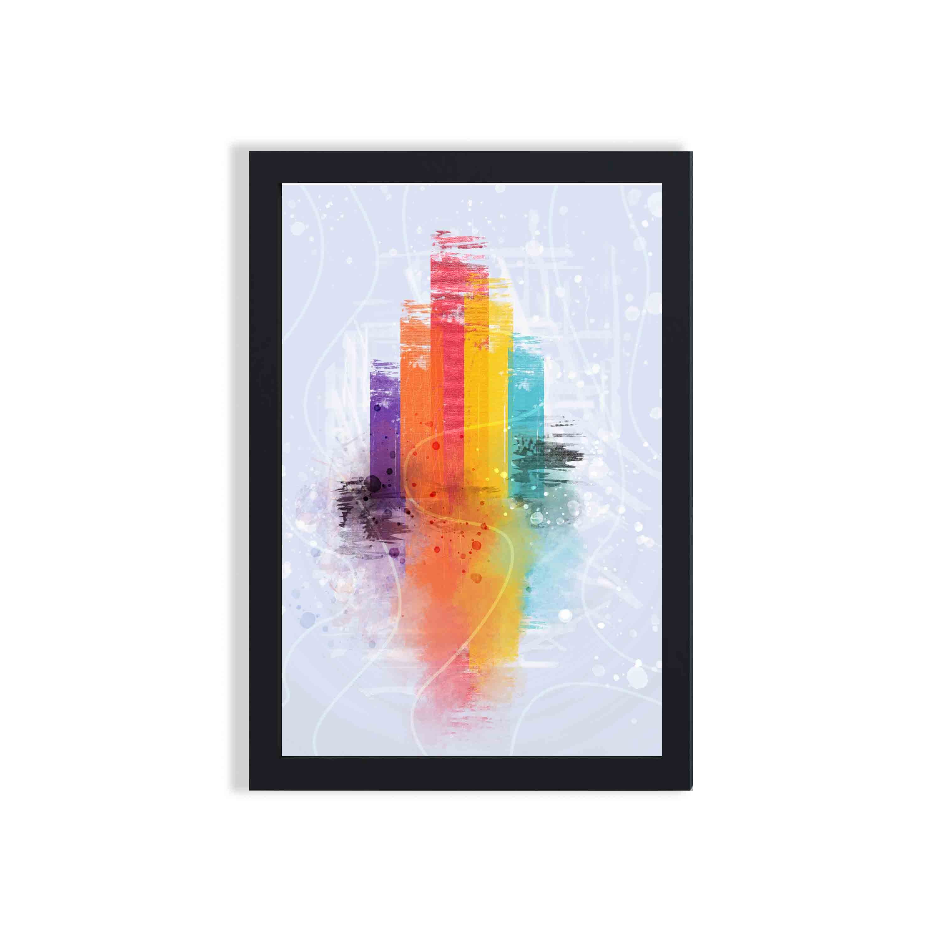 abstract wall hang on the wall with white background