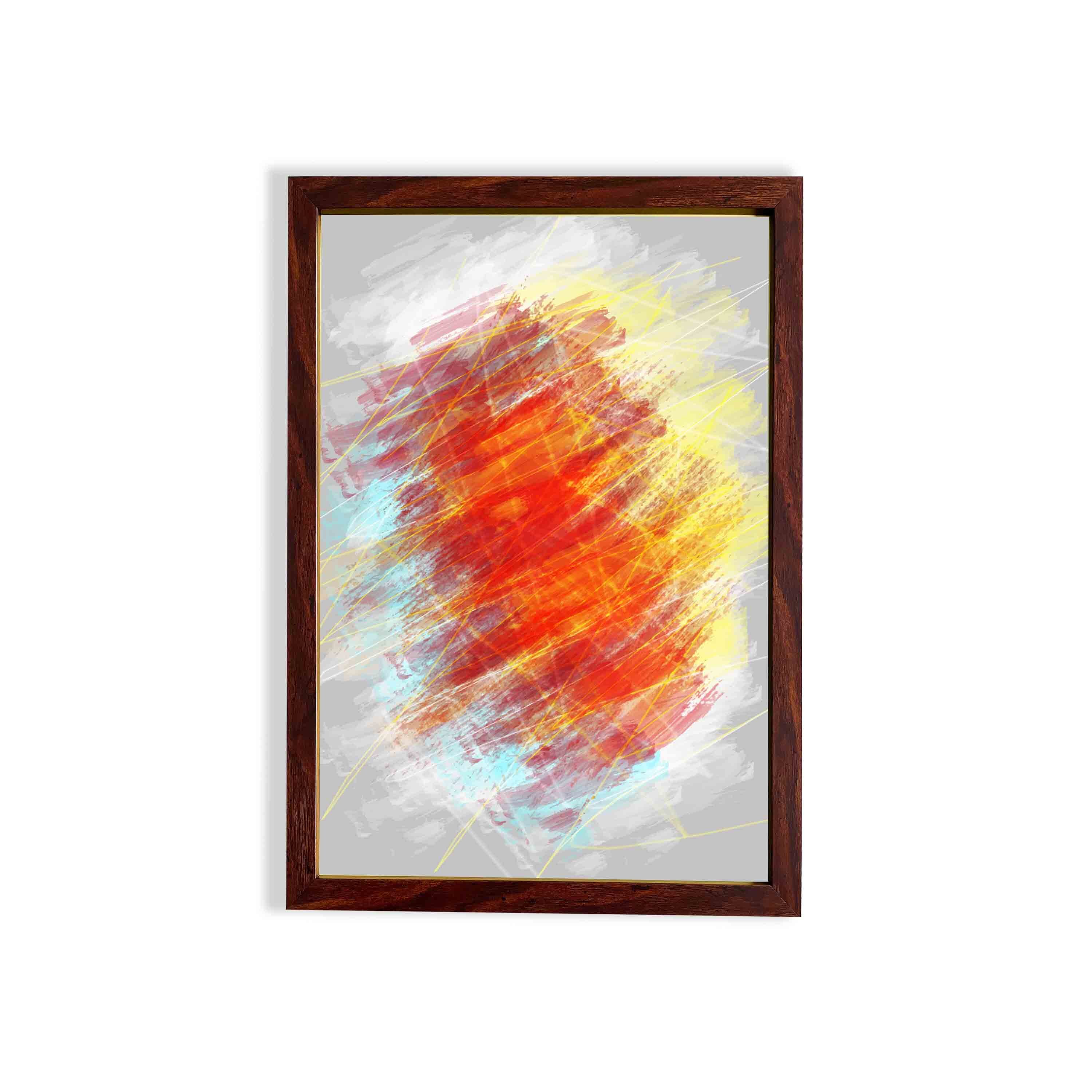 abstract wall hang on the wall with white background
