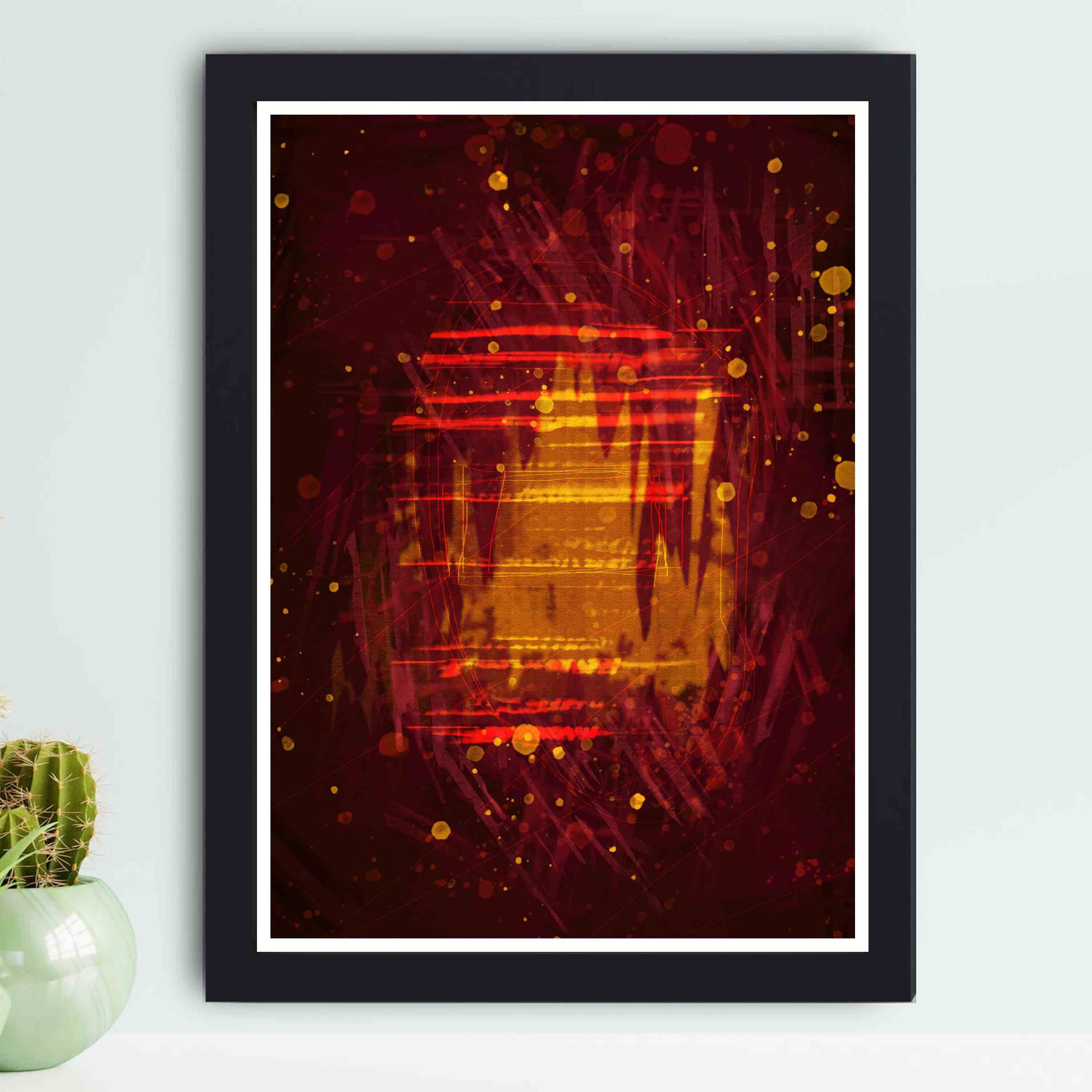 Immerse yourself in the vibrant colors and intricate patterns of our abstract art