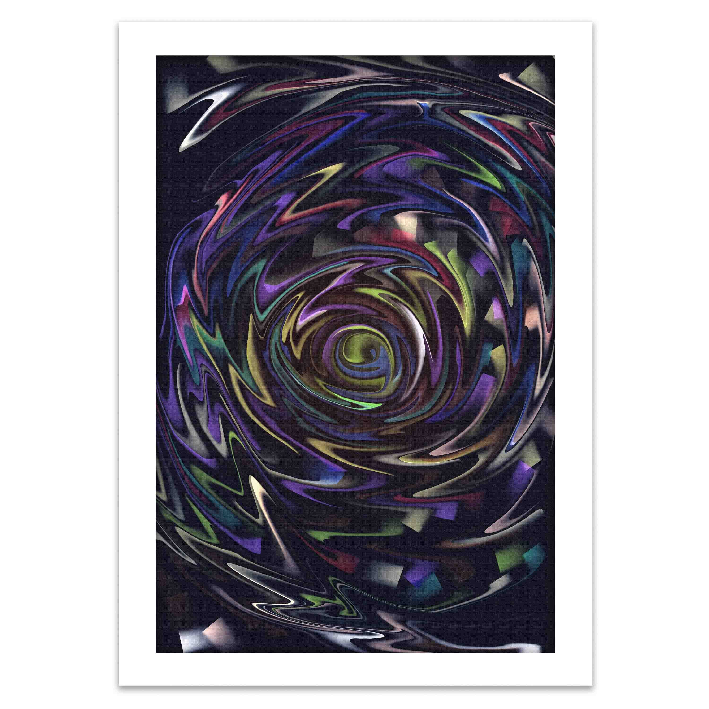 abstract wall hang on the wall with white background