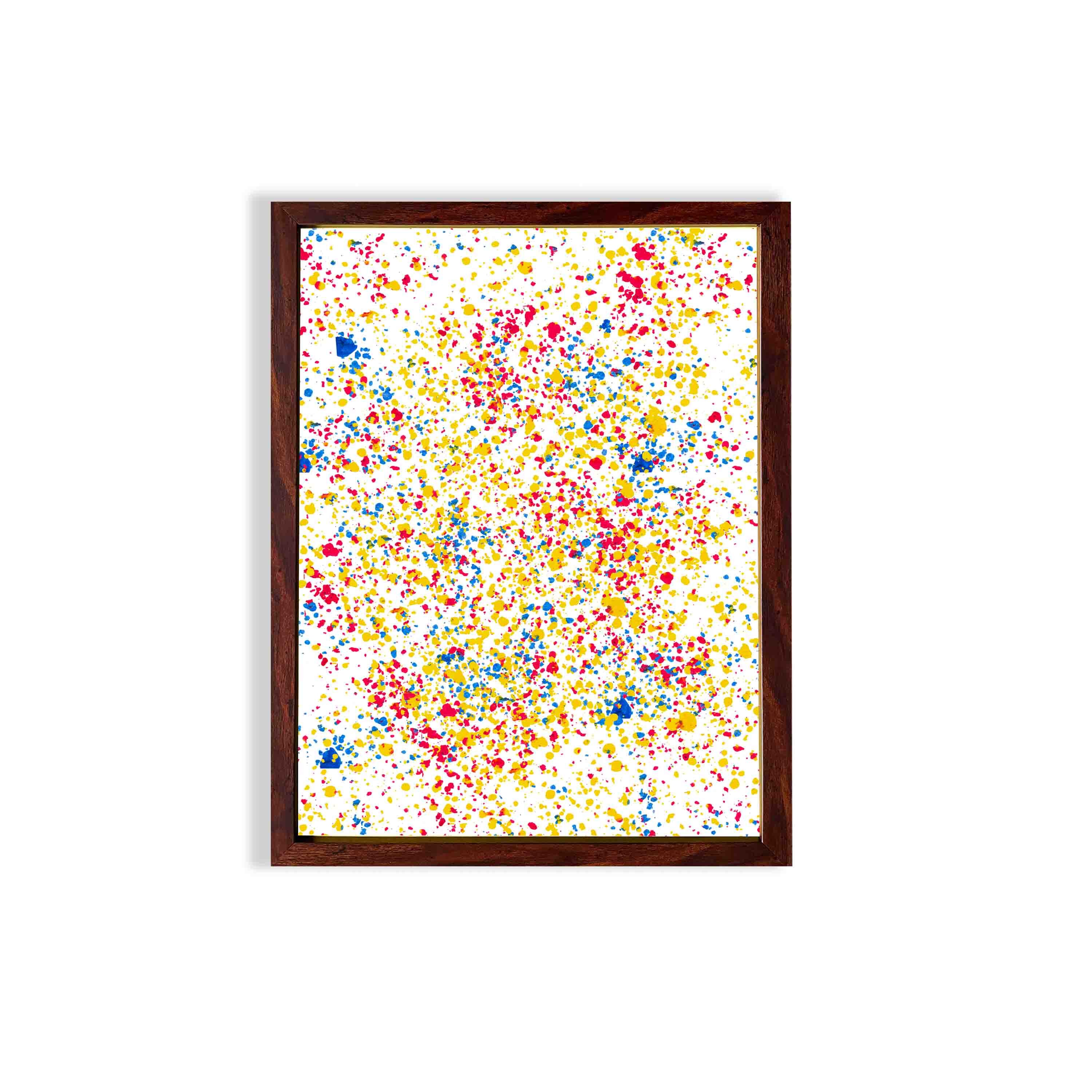 abstract wall hang on the wall with white background