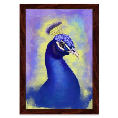 Infidu Elegant Peacock Wall Decor- Vibrant Framed Wall Art Printed on Canvas