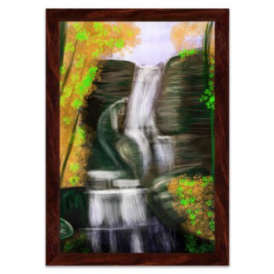 Infidu Tranquil Forest Escape Framed Canvas Scenery Wall Art