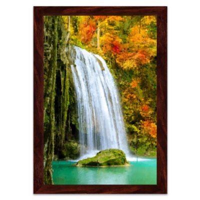 Infidu Serene Seascape Framed Canvas Scenery Wall Art