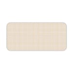 Infidu Beige Desk Pad with light orange checkered grid design, minimalistic and modern. Desk Pad kept on a plain white background