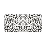Infidu Black Leopard Print Desk Pad features a bold black leopard print pattern on a white background, offering a modern and stylish look. Desk Pad kept on a plain white background