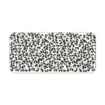 Infidu Black Leopard Print Desk Pad features a bold black leopard print pattern on a white background, offering a modern and stylish look. Desk Pad kept on a plain white background