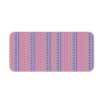 Infidu desk pad with a pink background and vertical columns of blue and yellow dots. Desk Pad kept on a plain white background