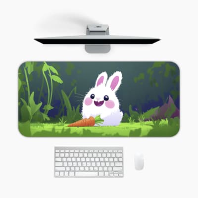 Creative Bunny Vector Design Desk Pad 1