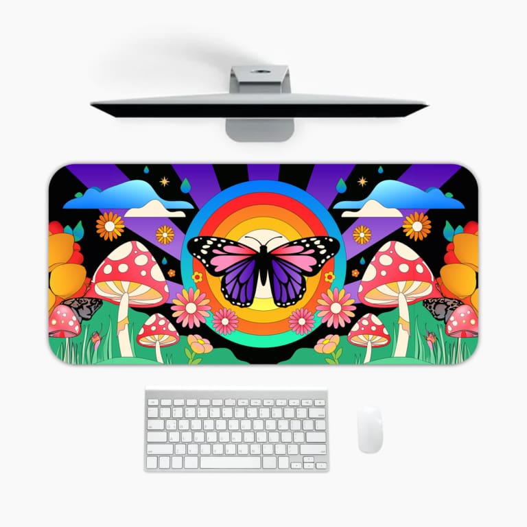 Creative Butterfly Vector Design Desk Pad 1
