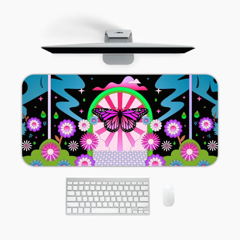 Creative Butterfly Vector Design Desk Pad 1