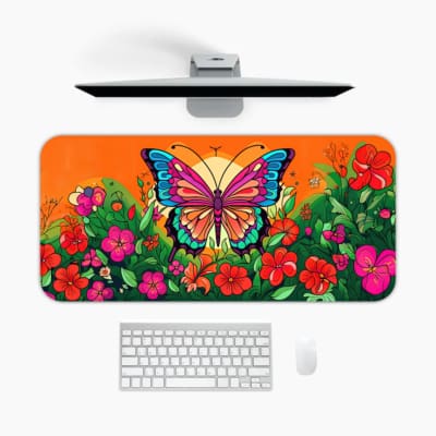 Creative Butterfly Vector Design Desk Pad 1