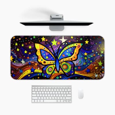 Creative Butterfly Vector Design Desk Pad 1