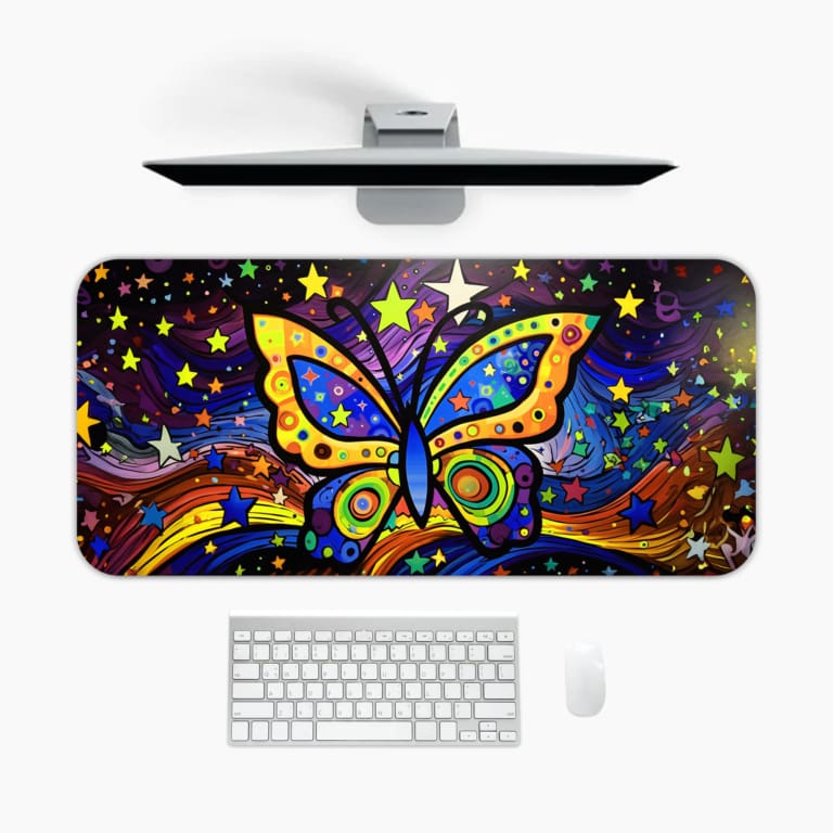 Creative Butterfly Vector Design Desk Pad 1