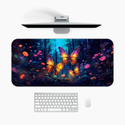 Creative Butterfly Vector Design Desk Pad 1