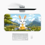 Creative Bunny Vector Design Desk Pad 1
