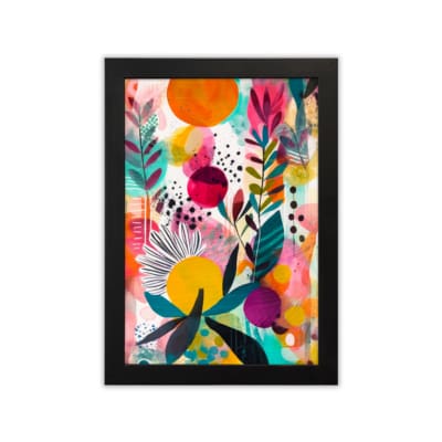 Colorful Flowers Painting Art 1