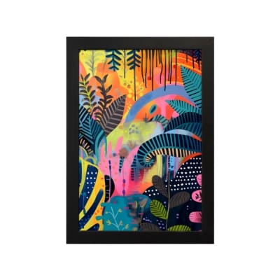 Multi Colors Flowers Painting Art 01