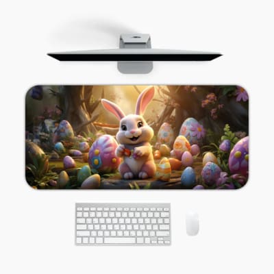 Creative Bunny Vector Design Desk Pad 1