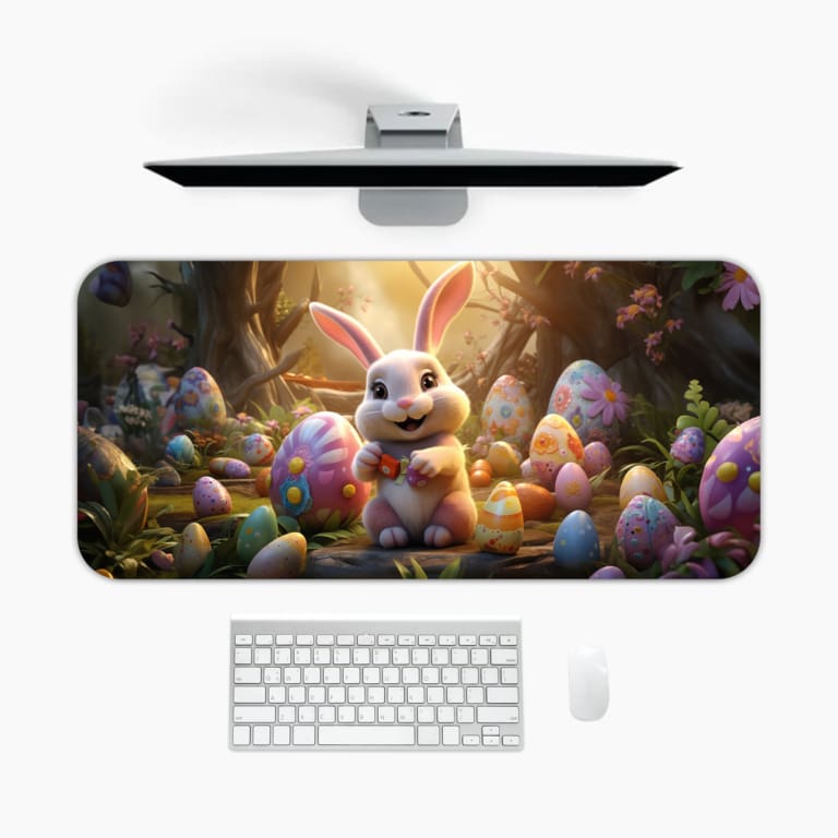 Creative Bunny Vector Design Desk Pad 1