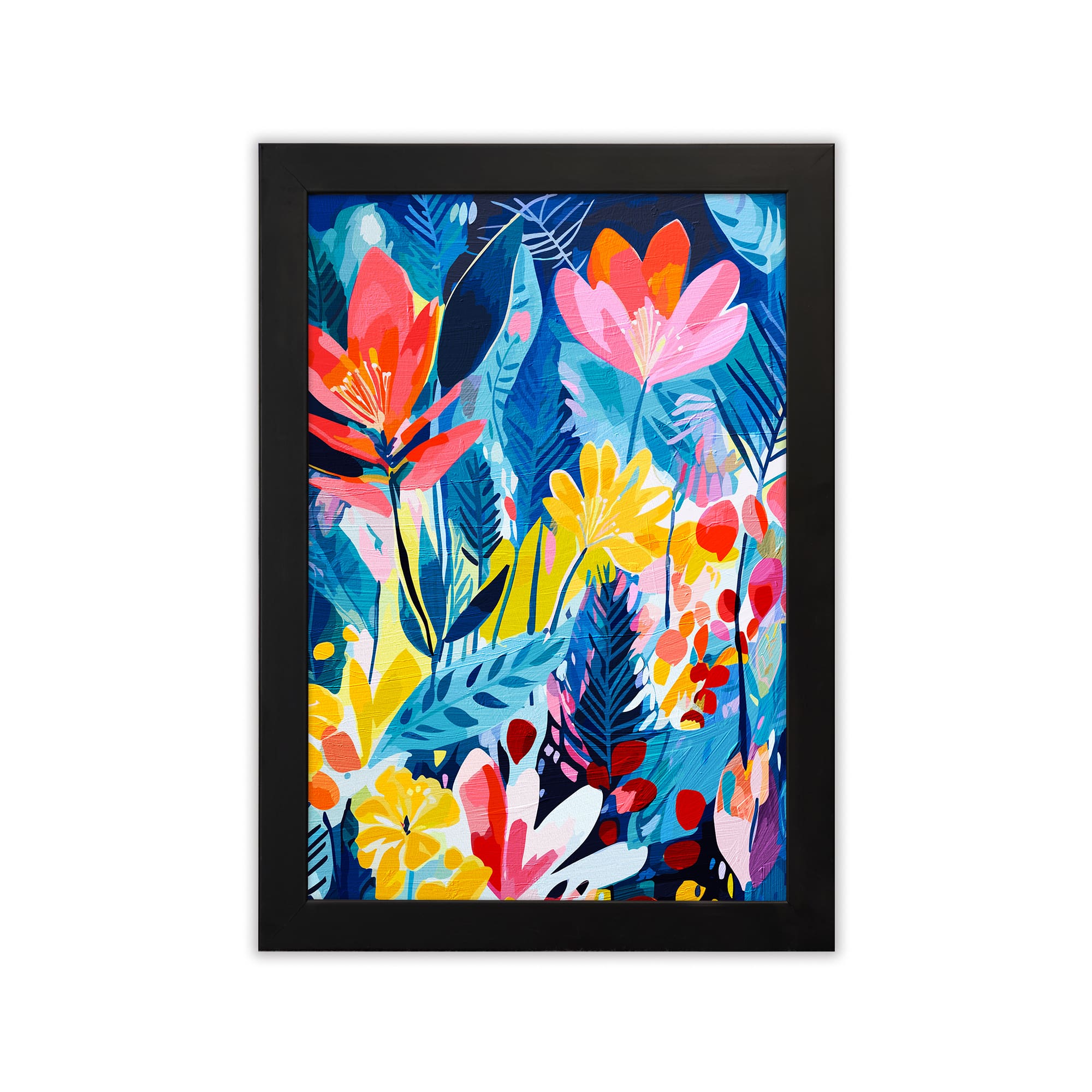 Colorful Flowers Painting Art 1