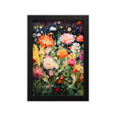 Colorful Flowers Painting Art 1