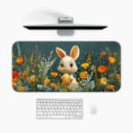 Creative Bunny Vector Design Desk Pad 1