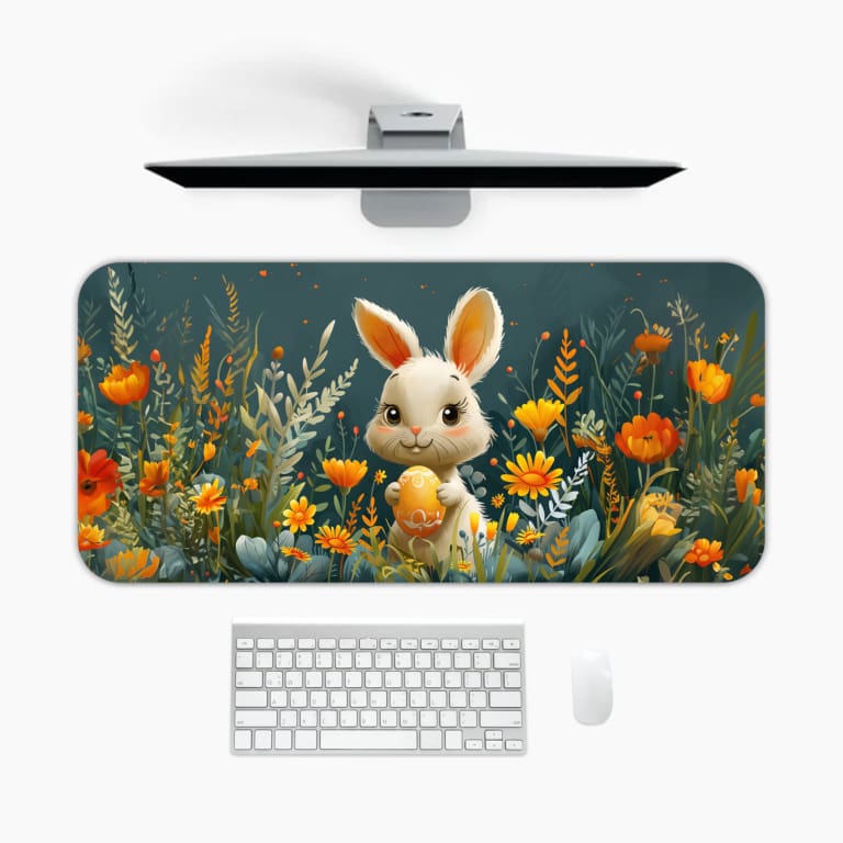 Creative Bunny Vector Design Desk Pad 1