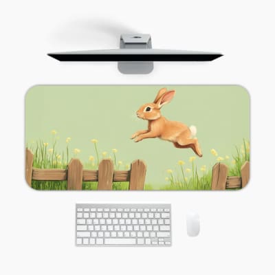 Creative Bunny Vector Design Desk Pad 1
