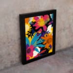 Multi Colors Flowers Painting Art 02