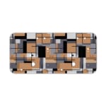 Infidu desk pad with abstract geometric block design in earthy tones