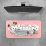 Creative Bunny Vector Design Desk Pad 3