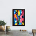 Multi Colors Flowers Painting Art 03