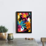Multi Colors Flowers Painting Art 03