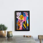 Multi Colors Flowers Painting Art 03