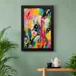 Multi Color Flowers Painting Art 04