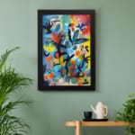 Multi Colors Flowers Painting Art 04