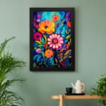 Colorful Flowers Painting Art 4