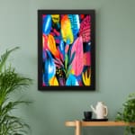Multi Colors Flowers Painting Art 04