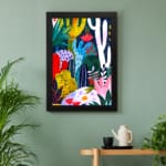 Multi Colors Flowers Painting Art 04